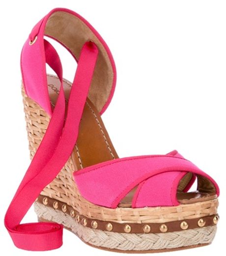 Dolce & Gabbana Espadrille Wedges in Pink | Lyst