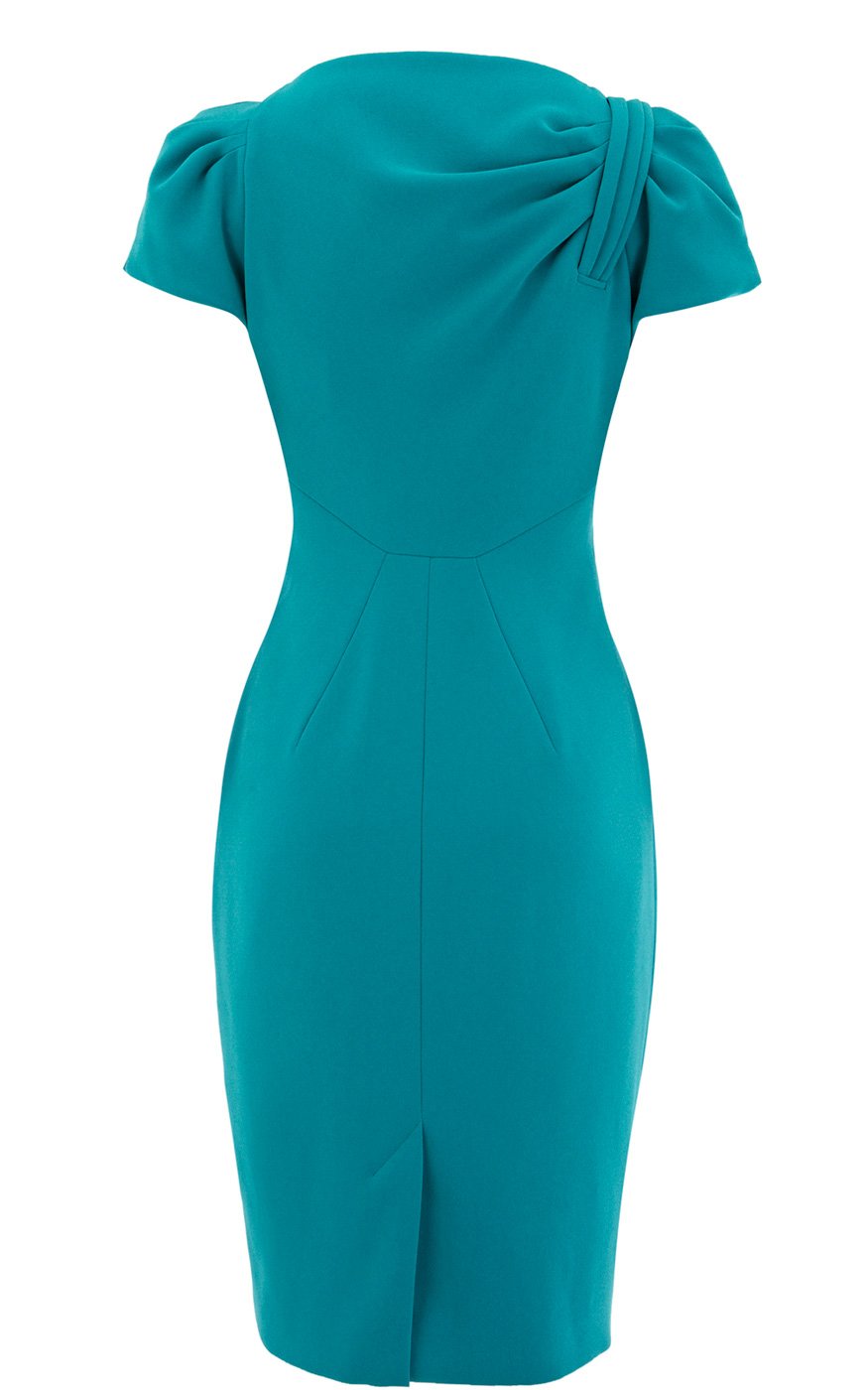 karen millen turquoise tailored crepe dress product 4 3544029 313536117
