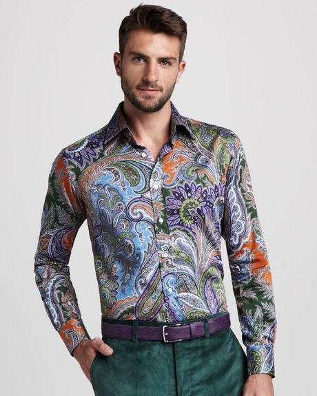 Etro Paisley-Pprint Shirt in Multicolor for Men (multi) | Lyst
