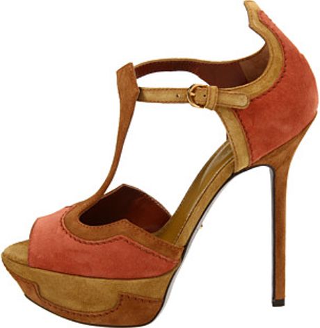 Sergio Rossi Brown High Heel Sandals in Brown (p) | Lyst