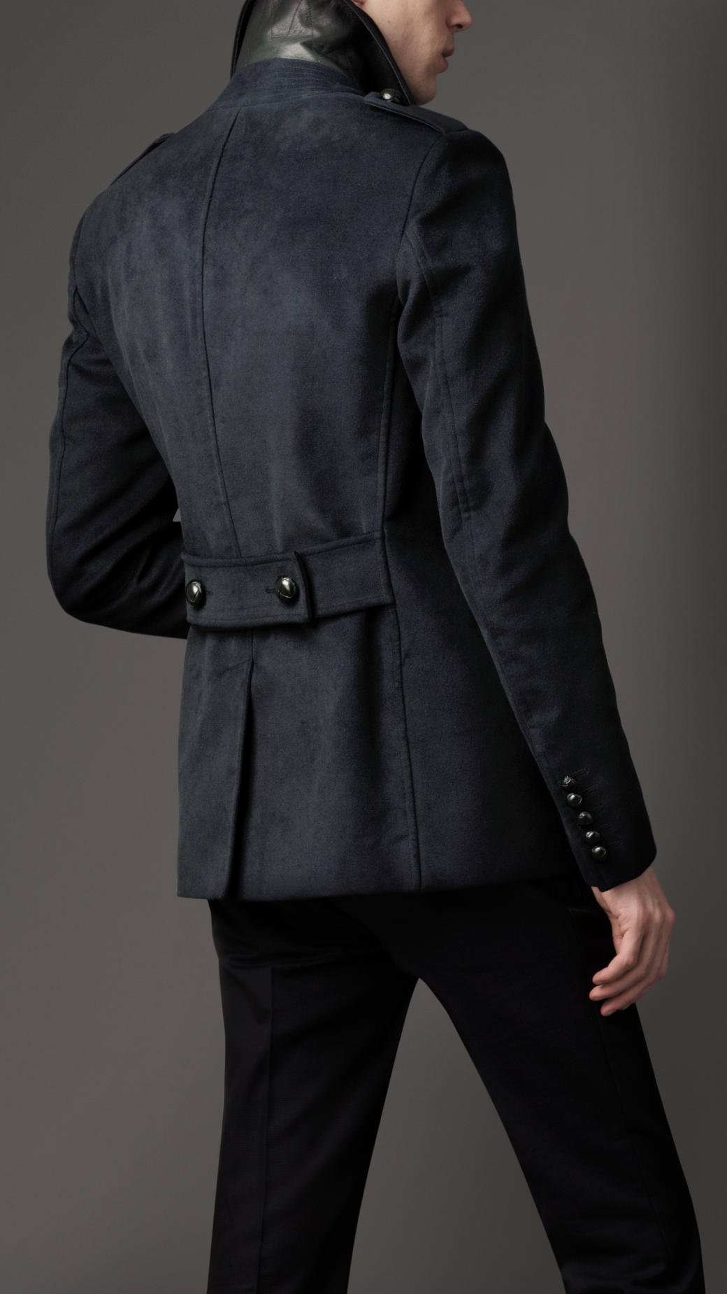 burberry peacoat mens