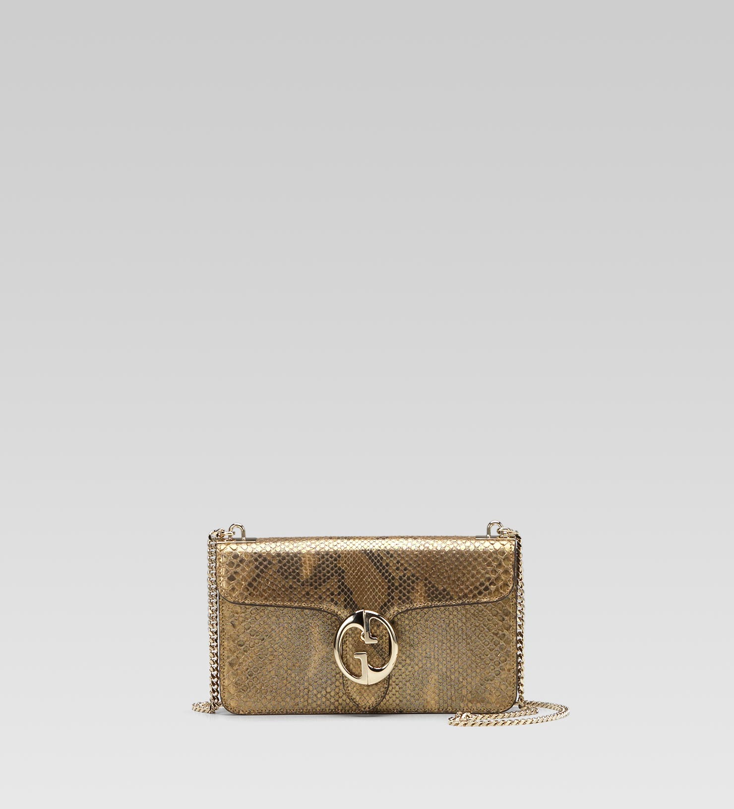 Gucci Handbag With Gold Chain