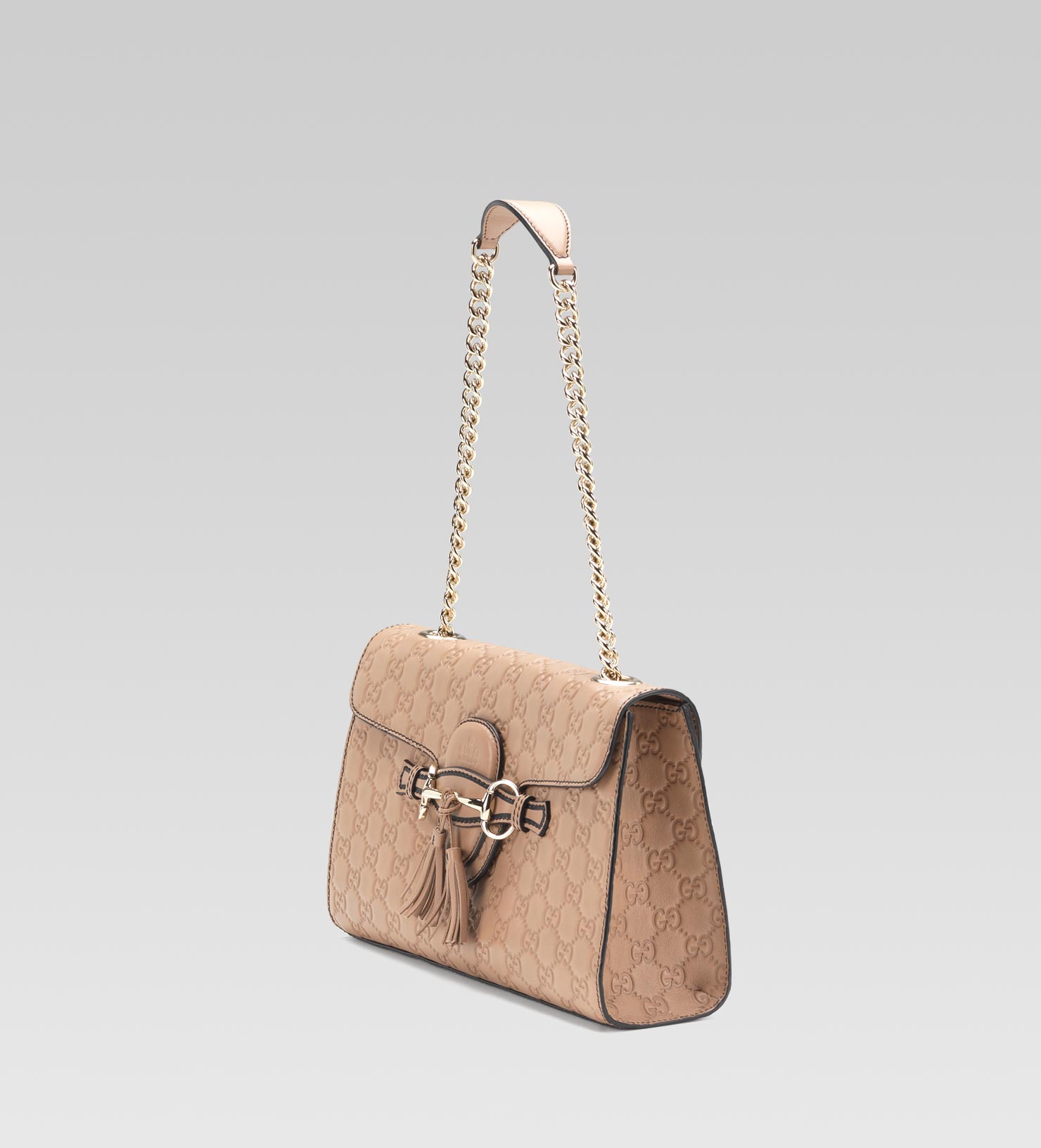 gucci emily guccissima chain shoulder bag