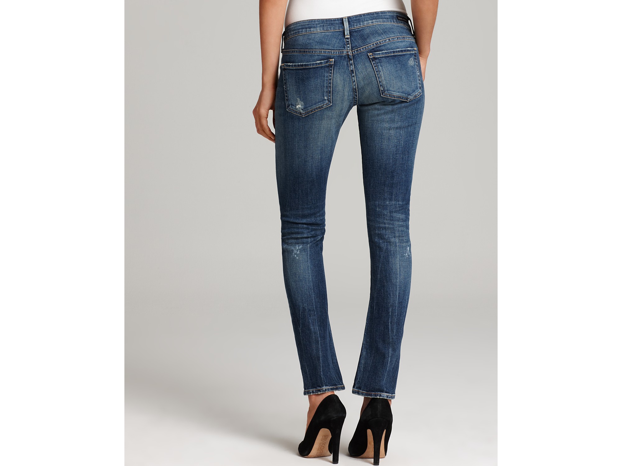 Citizens of humanity Racer Low Rise Skinny in Blue | Lyst