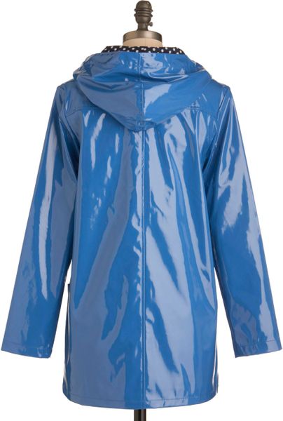 Modcloth Pretty Slicker Rain Coat in Blue in Blue | Lyst