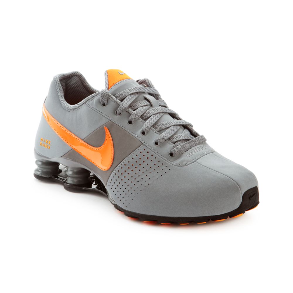 Nike Shox Deliver Shoes in Gray for Men (stealth/ orange/ grey/ black ...