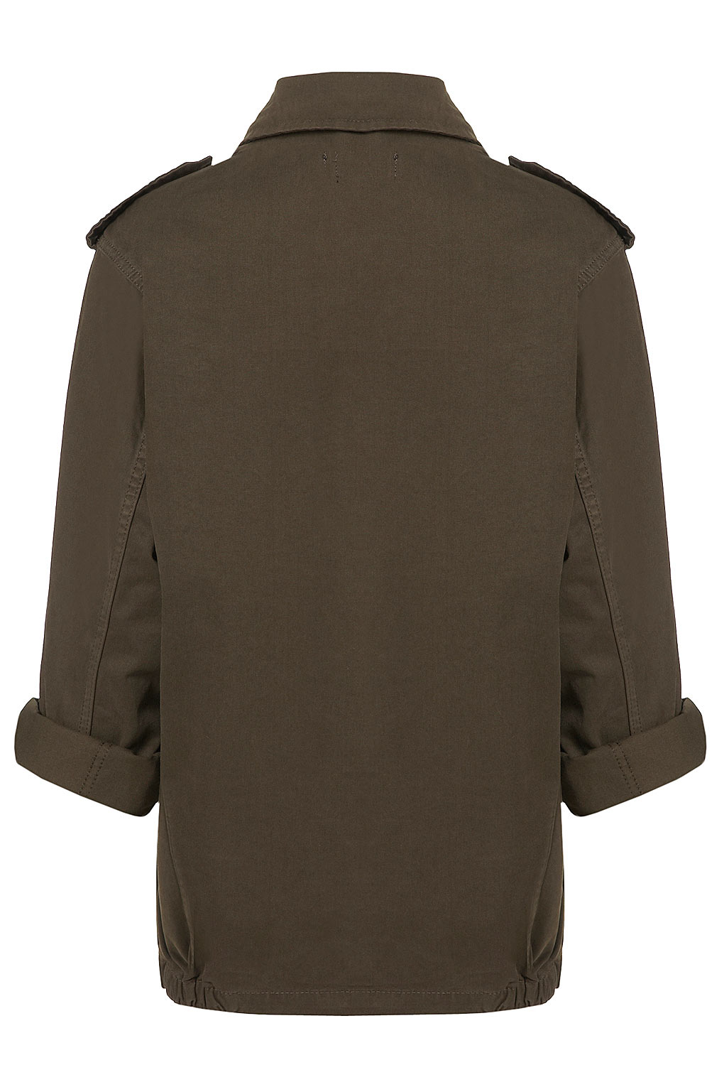 Lyst - Topshop Khaki Army Jacket in Brown