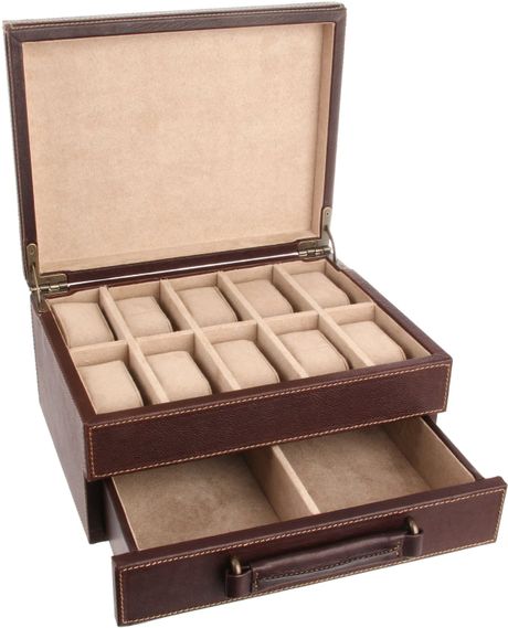 Fossil Fossil Estate Watch Box Travel Kit in Brown (dark brown) | Lyst