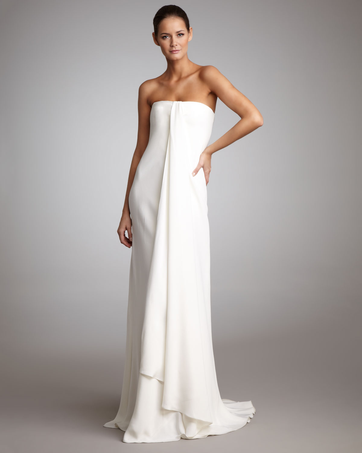 Draped Strapless Dress