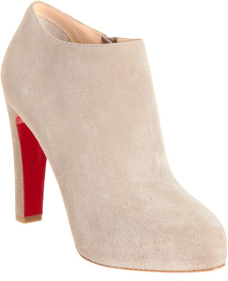 Christian Louboutin Vicky Booty in Gray (grey) | Lyst