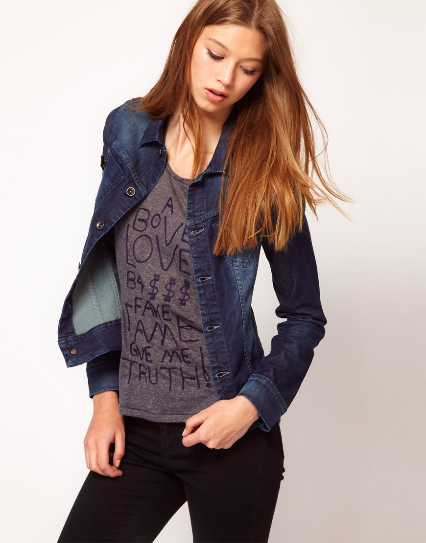 G-star raw Gstar Denim Jacket in Blue | Lyst