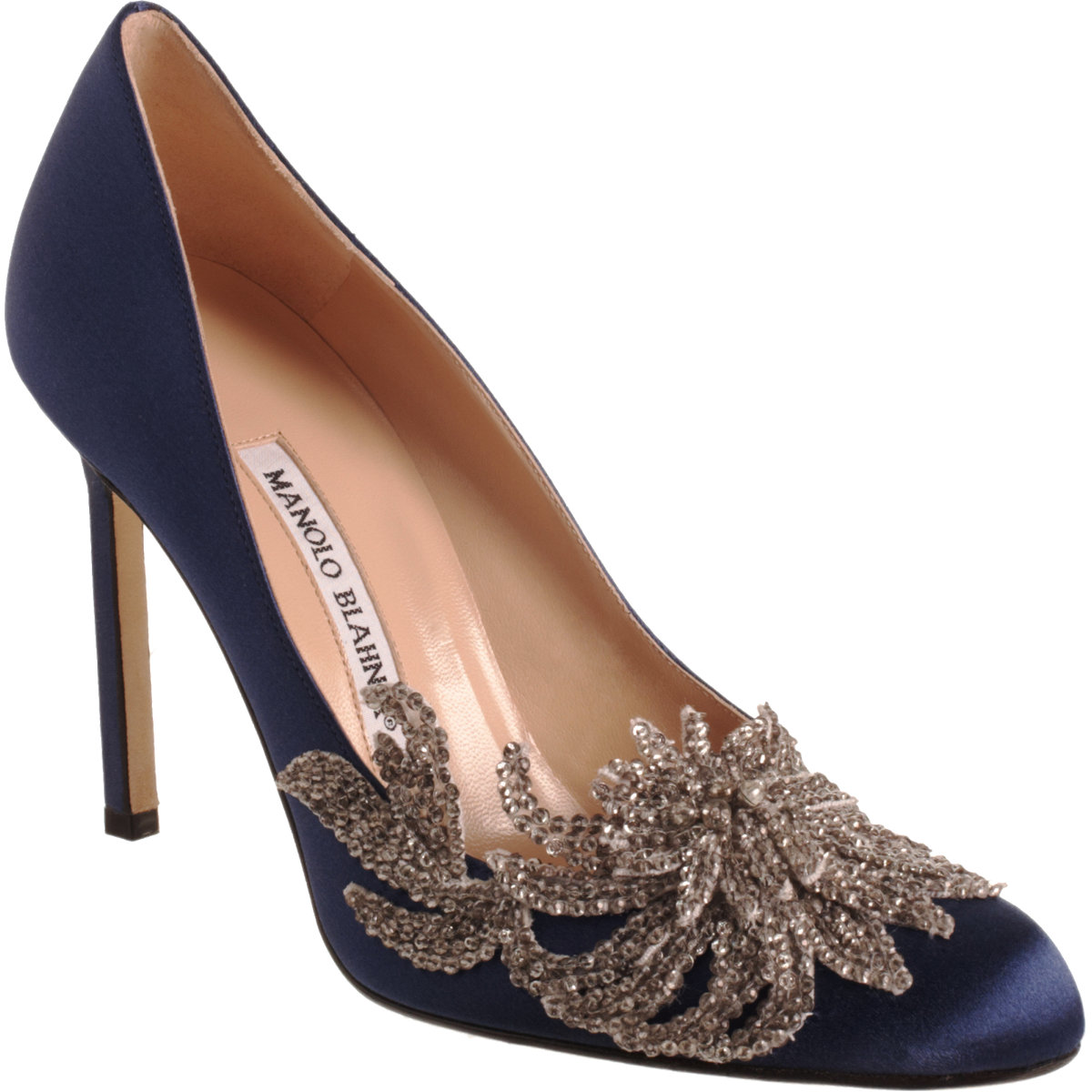 Manolo blahnik Swan in Blue (navy) | Lyst