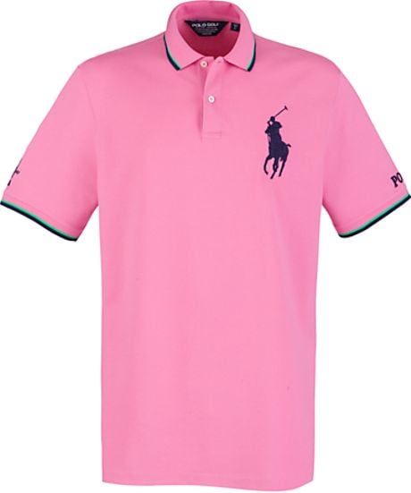 Polo Ralph Lauren Polo Golf By Ralph Lauren Pro Fit Polo Shirt in Pink ...