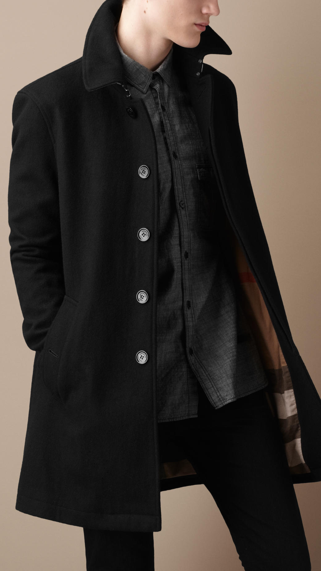 Wool Trench Coat Mens Full Length - Tradingbasis