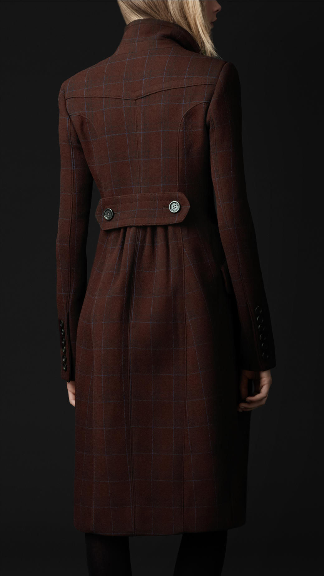 Lyst - Burberry Prorsum Virgin Wool Tailored Top Coat in Brown