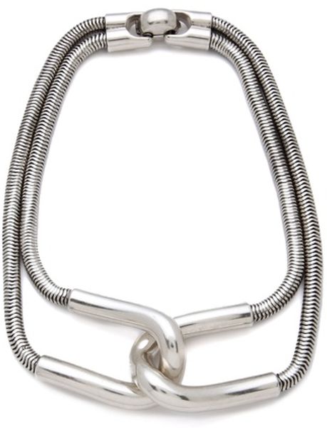 Giles & Brother Cortina Snake Chain Necklace in Silver | Lyst