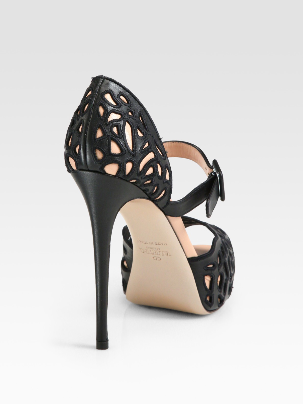 VALENTINO Patent Tango 100 Mary Jane Pumps 40.5 Black 289445 | FASHIONPHILE