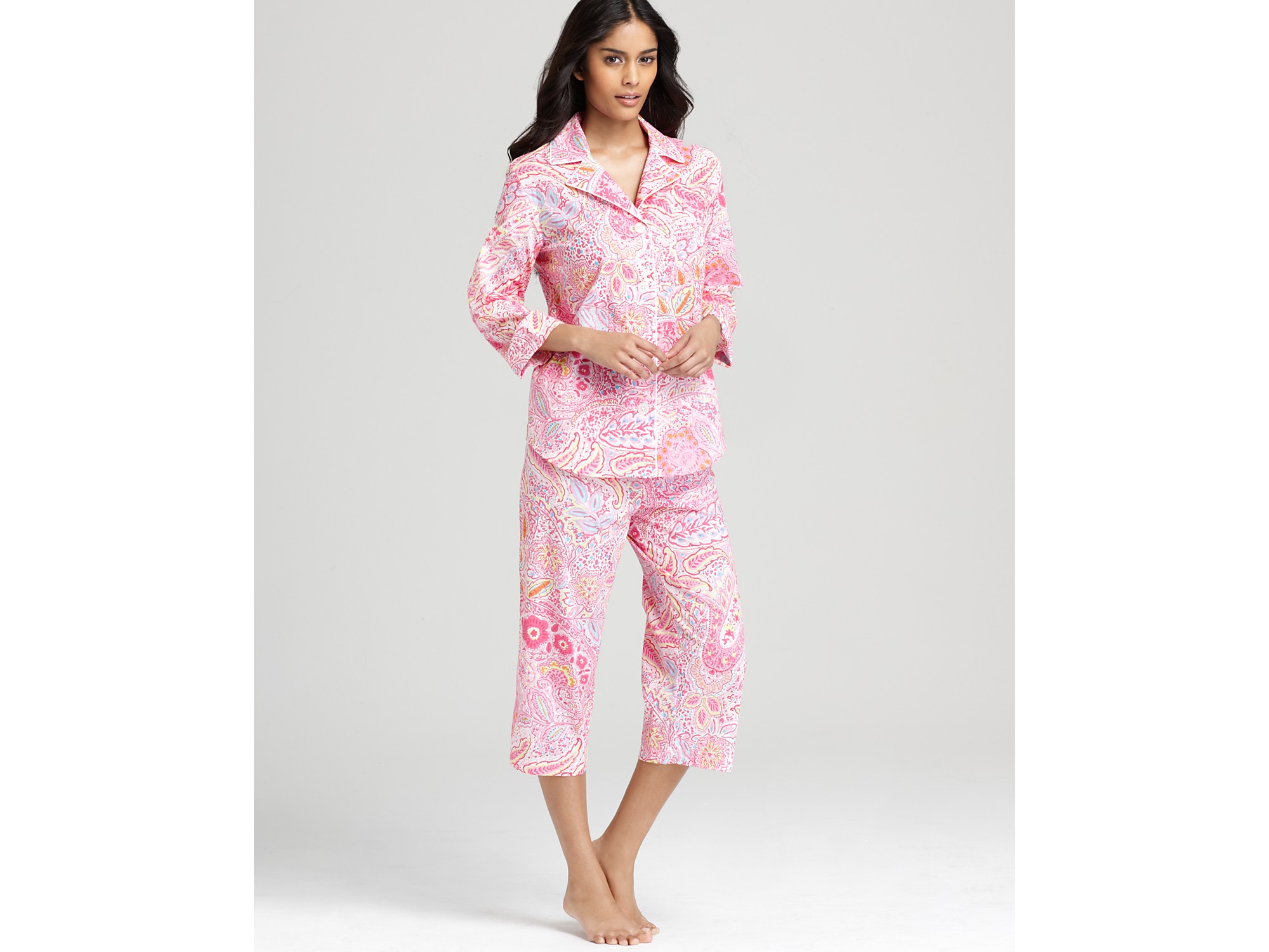 Lyst Lauren By Ralph Lauren Essential Terry Spa Robe with Banding in White