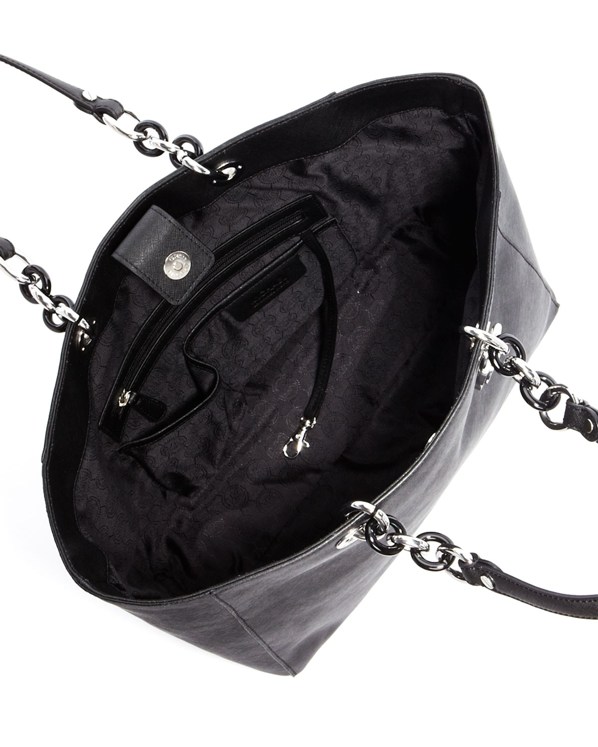 Lyst Michael Kors Cynthia Large Tote In Black Gallery Women S Michael By Kors Cynthia