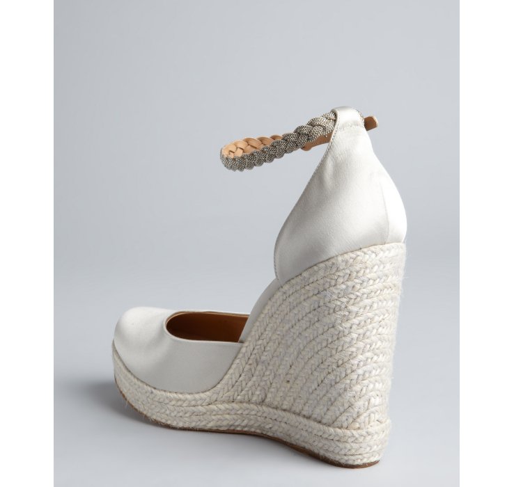espadrille wedges silver