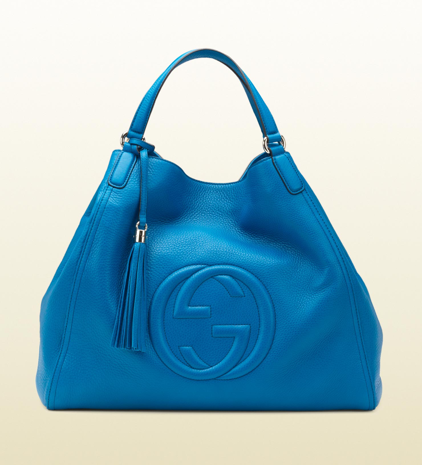 Gucci Soho Riviera Blue Colour Leather Shoulder Bag - Lyst
