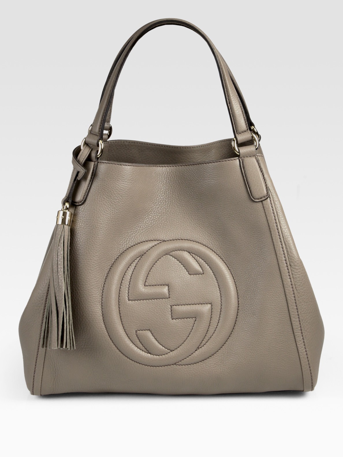 Gucci Soho Medium Shoulder Bag in Gray | Lyst