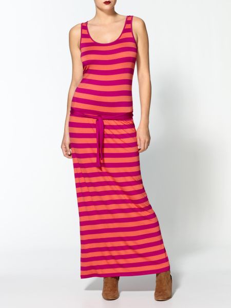 Michael Michael Kors Cabana Yarn Dye Stripe Cami Maxi Dress in Red ...