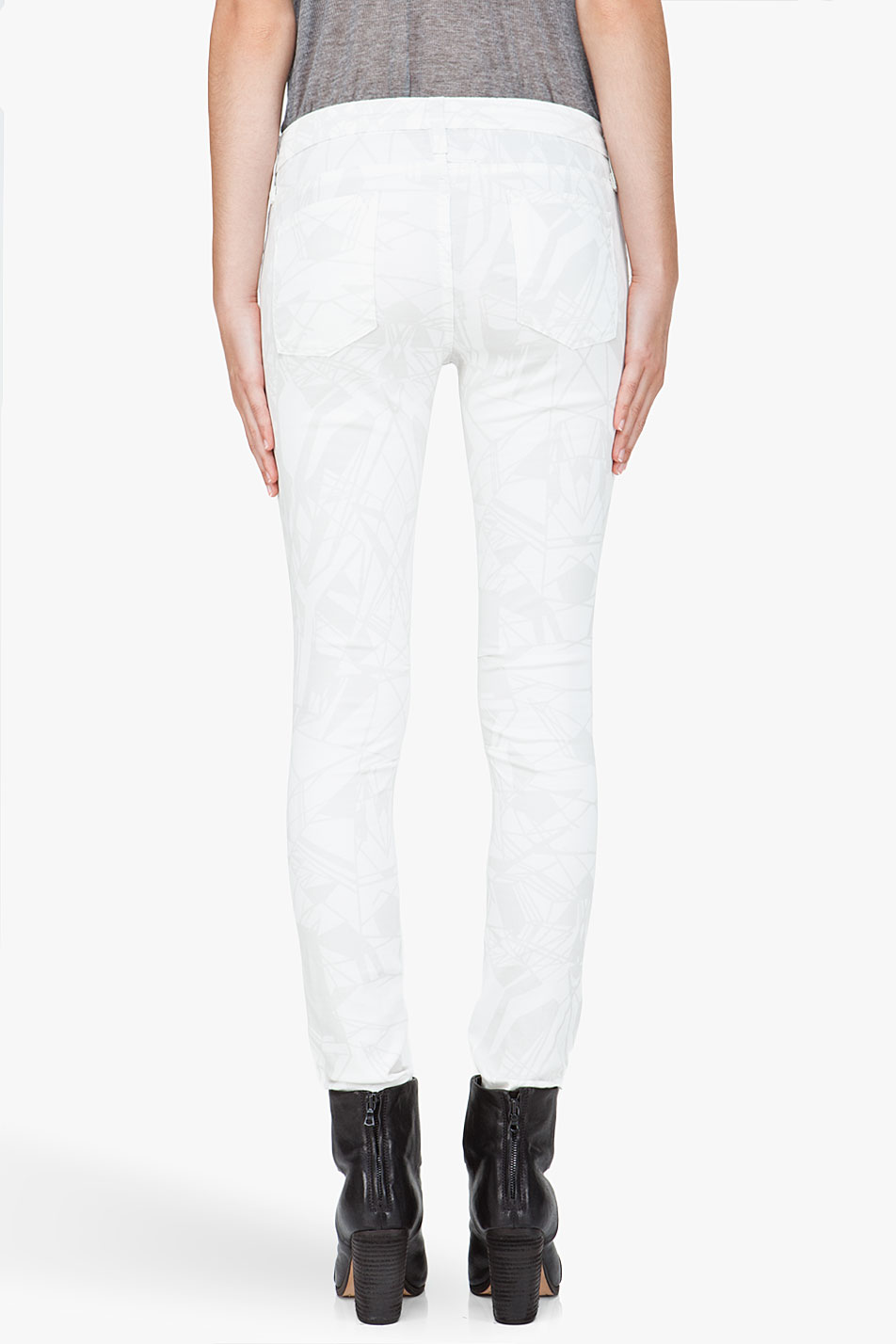 helmut lang white jeans