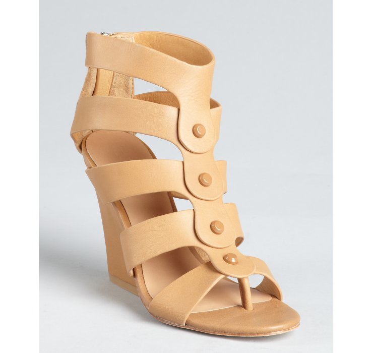 tan cage sandals
