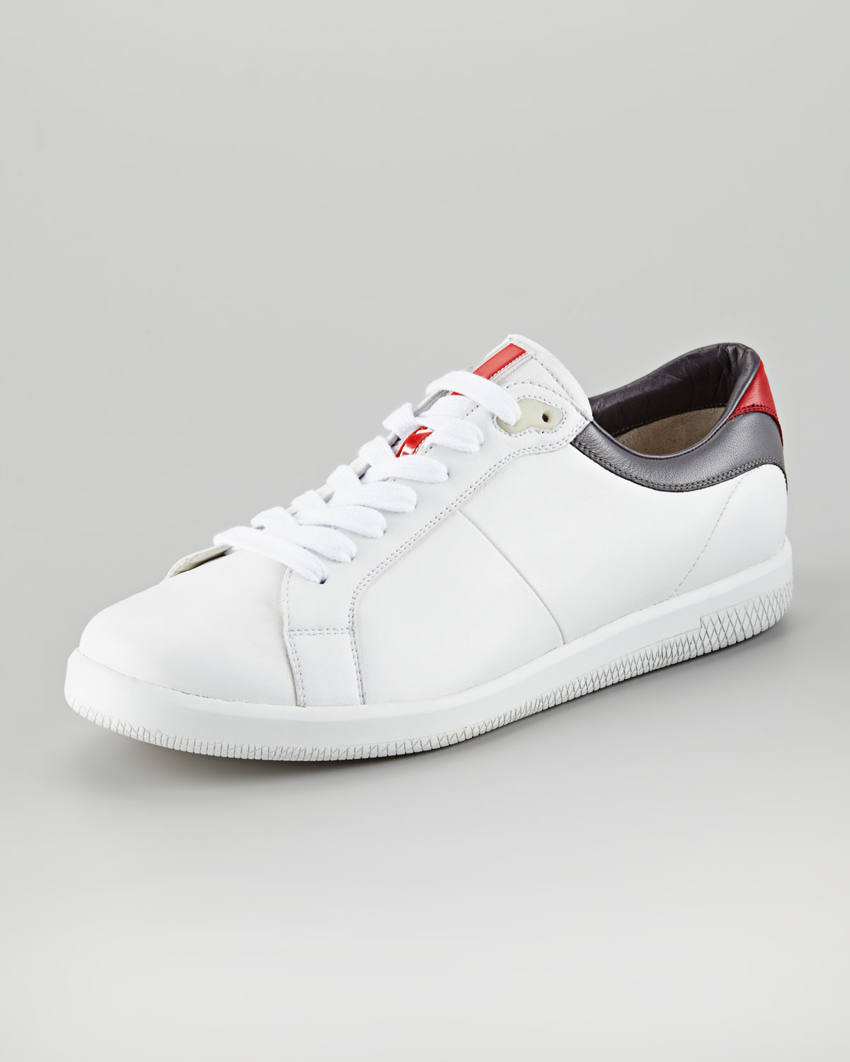 white prada mens sneakers