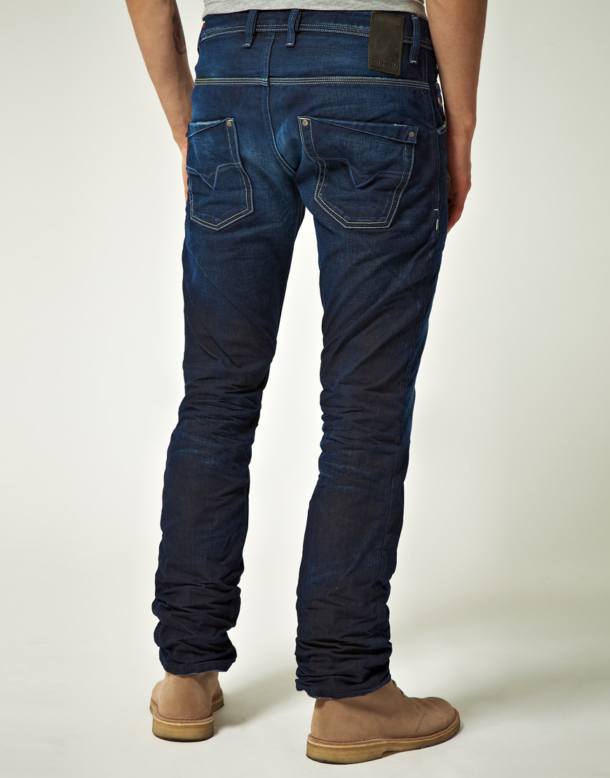 Lyst - DIESEL Krooley Carrot Fit Jeans in Blue for Men