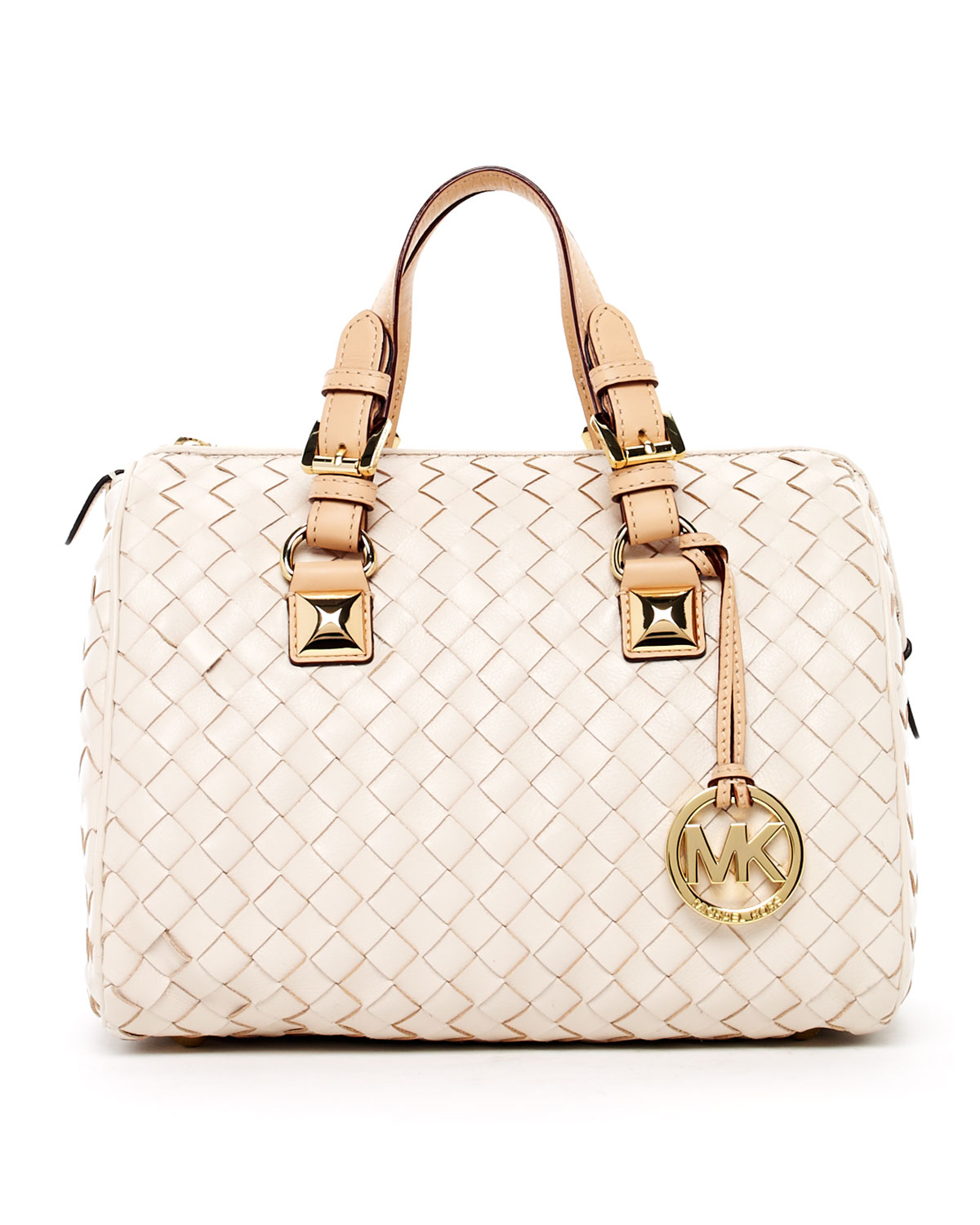 michael kors woven handbag