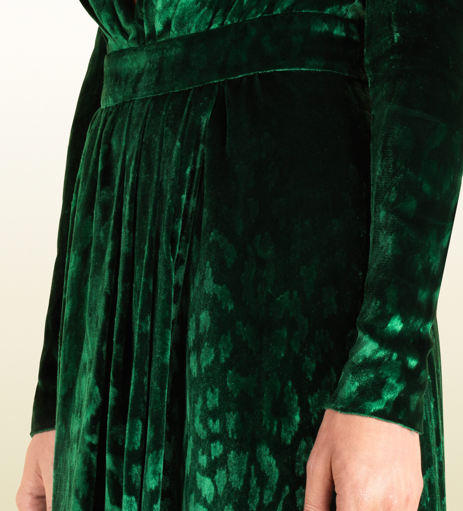 gucci green gown