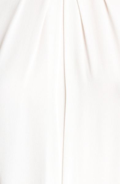 Michael Kors Silk Georgette Blouse in White (optic white) | Lyst