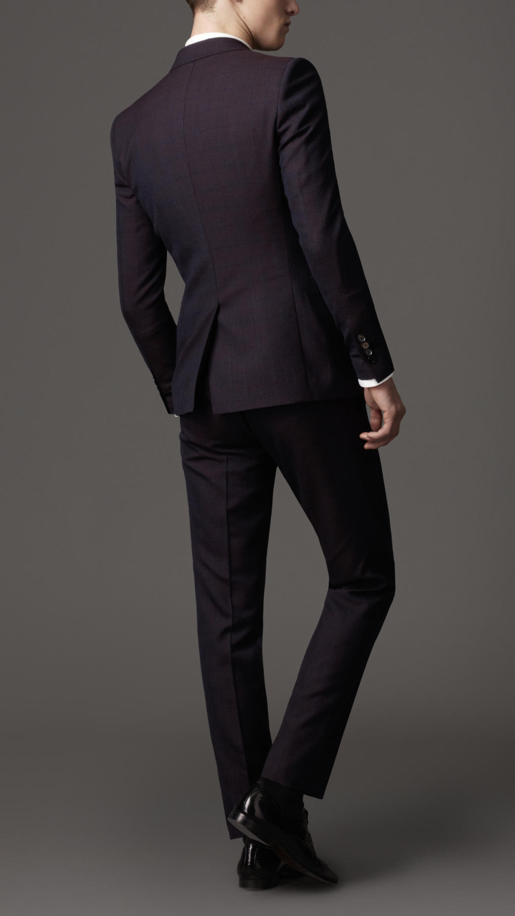 Lyst - Burberry Slim Fit Glen Check Wool Suit in Black for Men