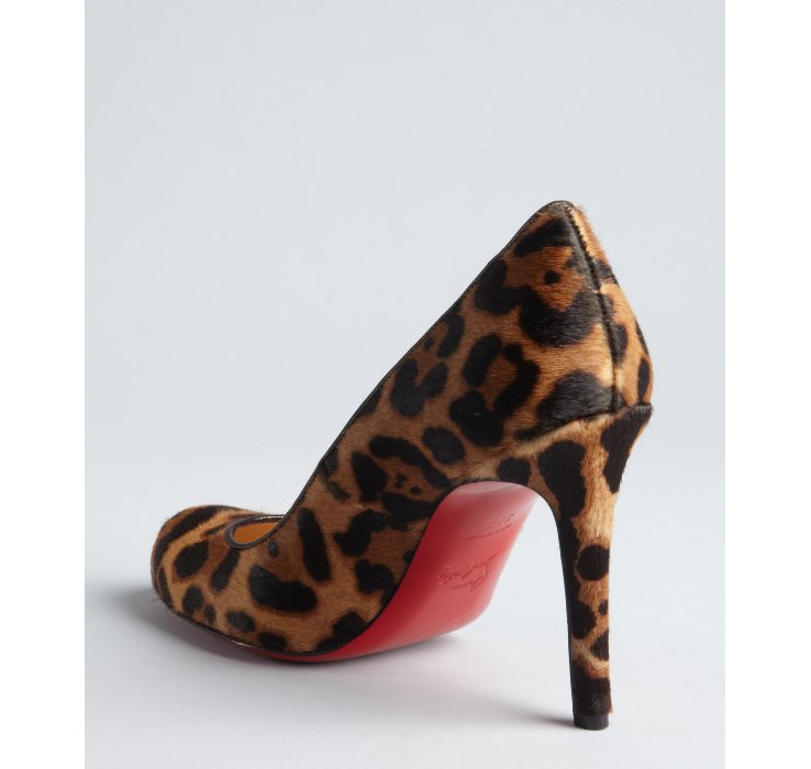 christian louboutin pumps Brown and tan ponyhair | The Little Arts ...