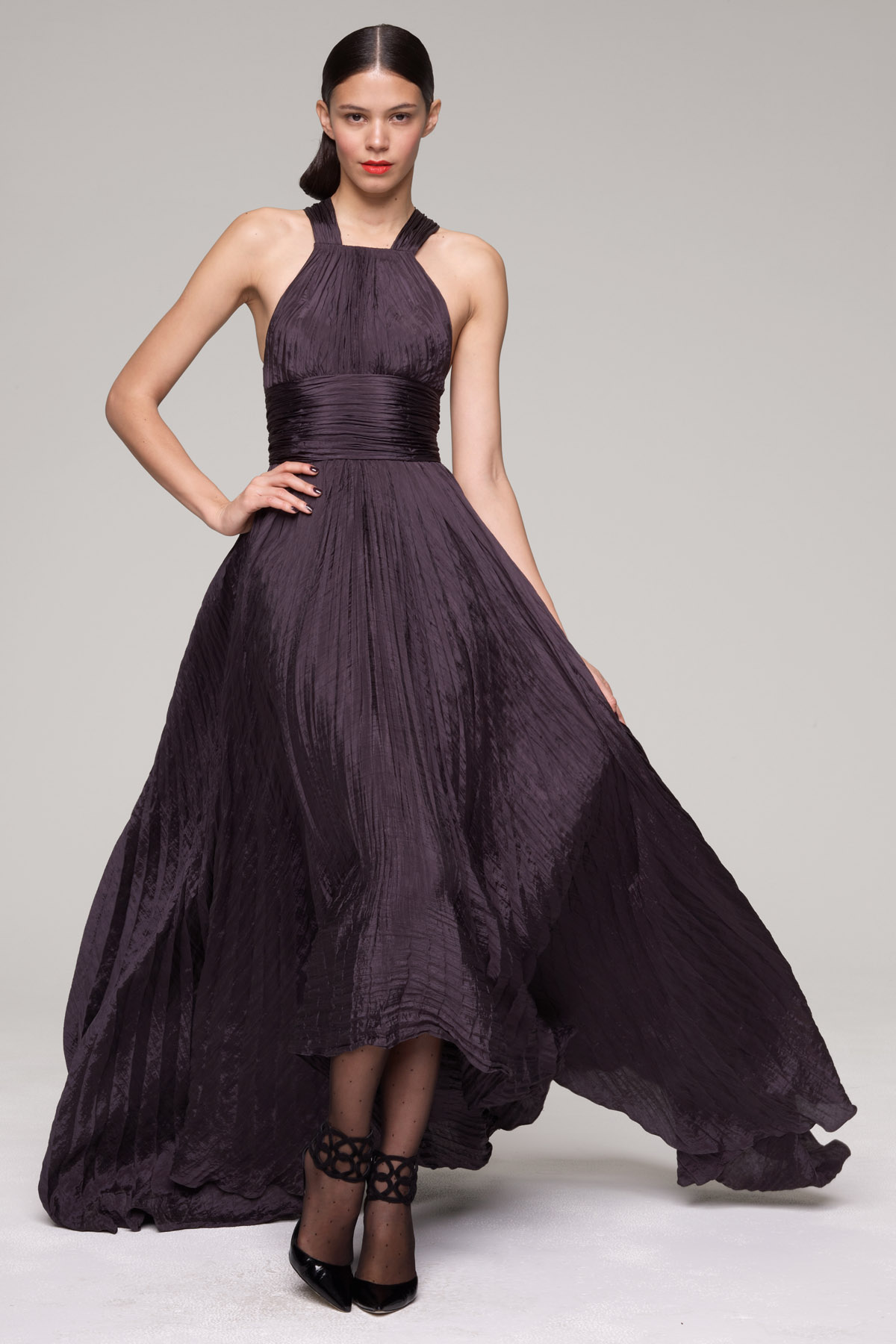 oscar de la renta black gown