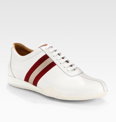 Bally Calf Low Lace-Up Sneaker in White for Men | Lyst