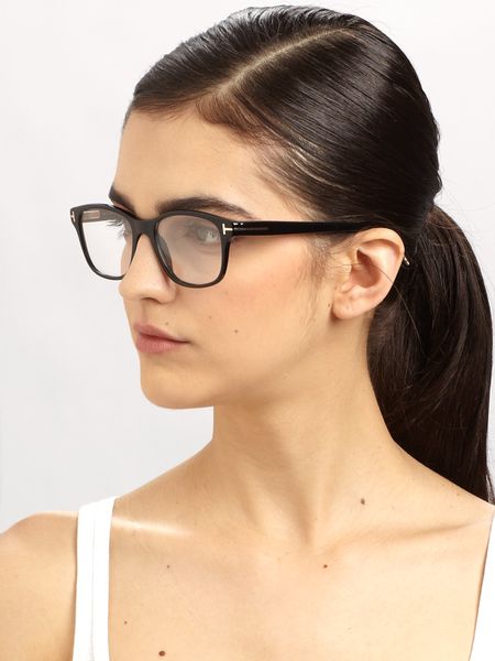 tom ford black wayfarerinspired plastic eyeglasses product 2 4015272 170425418_large_flex