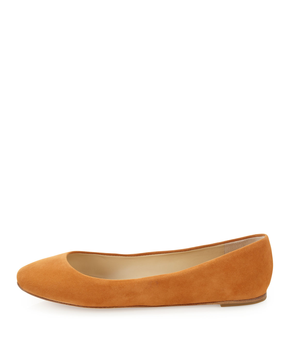 camel ballet flats