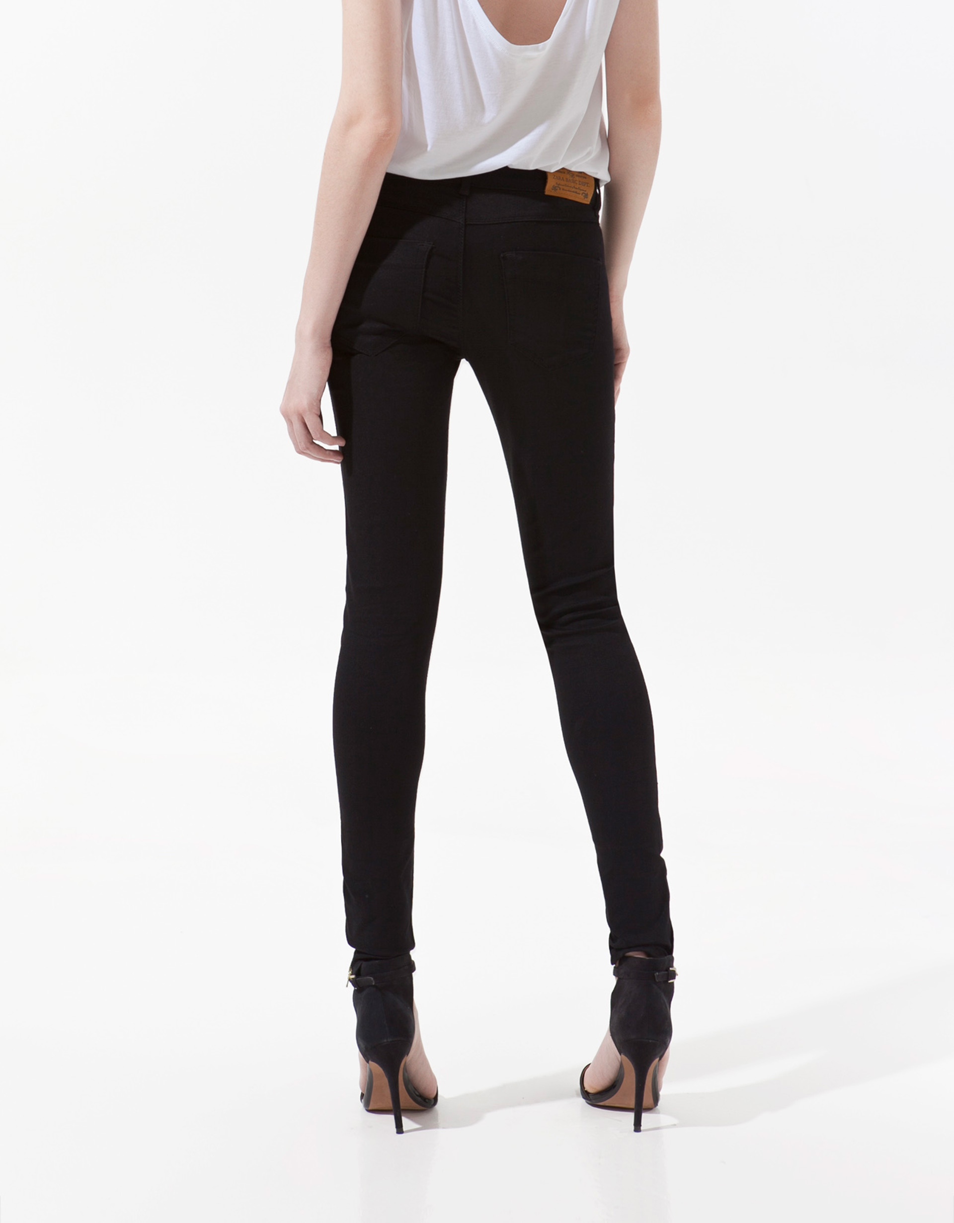 Zara Skinny Jeans in White | Lyst