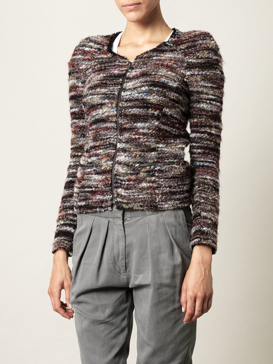 Etoile Isabel Marant Momo Bouclé Wool Blend Jacket in Multicolor ...