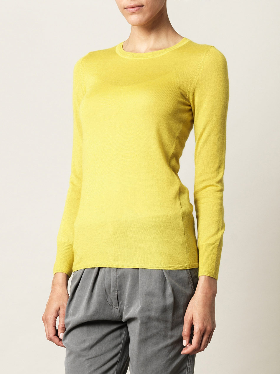 Isabel Marant Philo Sweater in Yellow | Lyst