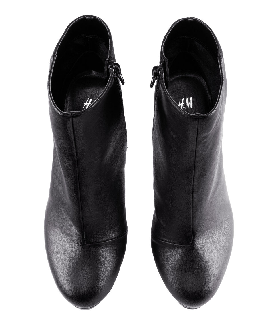 Lyst - H&M Ankle Boots in Black