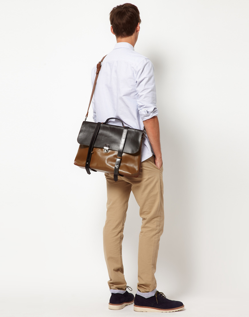 asos mens satchel