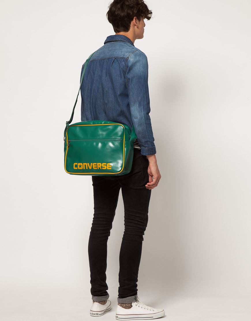 Lyst - Converse Messenger Bag in Green for Men