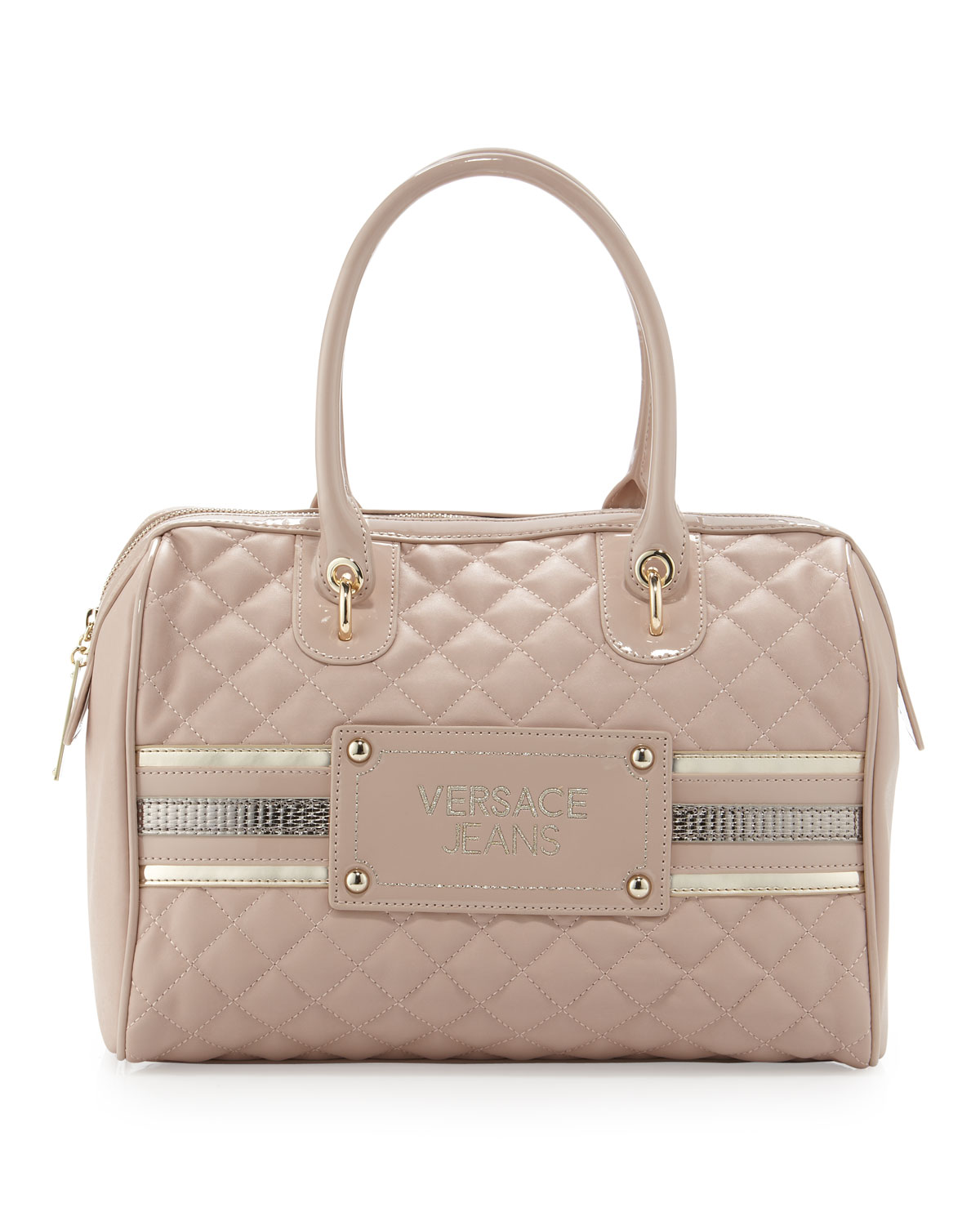 Versace Jeans Couture Quilted Tote Cipria Chiara in Beige (cipria chi ...