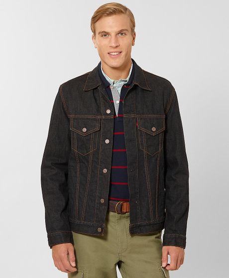 Brooks Brothers Levis For Brooks Brothers Trucker Jacket in Blue for ...