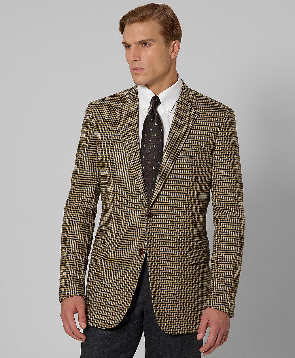 Brooks brothers Fitzgerald Fit Check with Deco Sport Coat in Green for