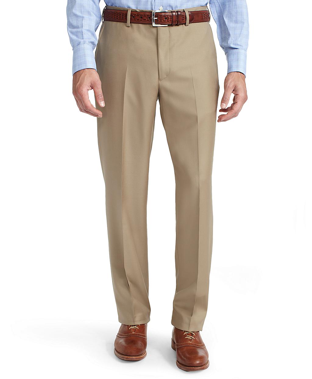 Lyst - Brooks Brothers Fitzgerald Tan Solid Gabardine Suit in Natural ...